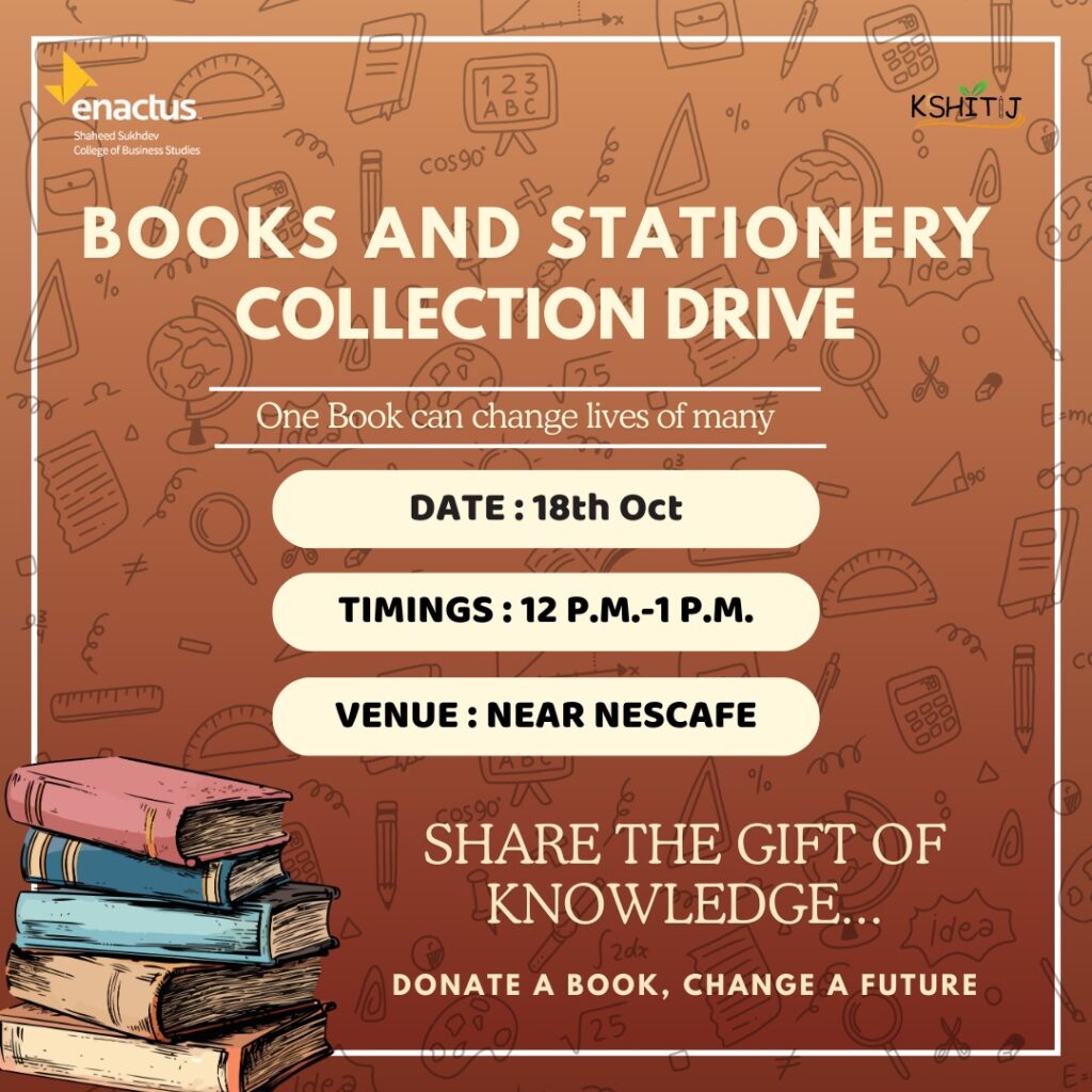 Stationery Collection Drive – Shaheed Sukhdev College of Business Studies